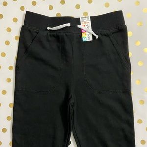Solid Black French Terry Jogger